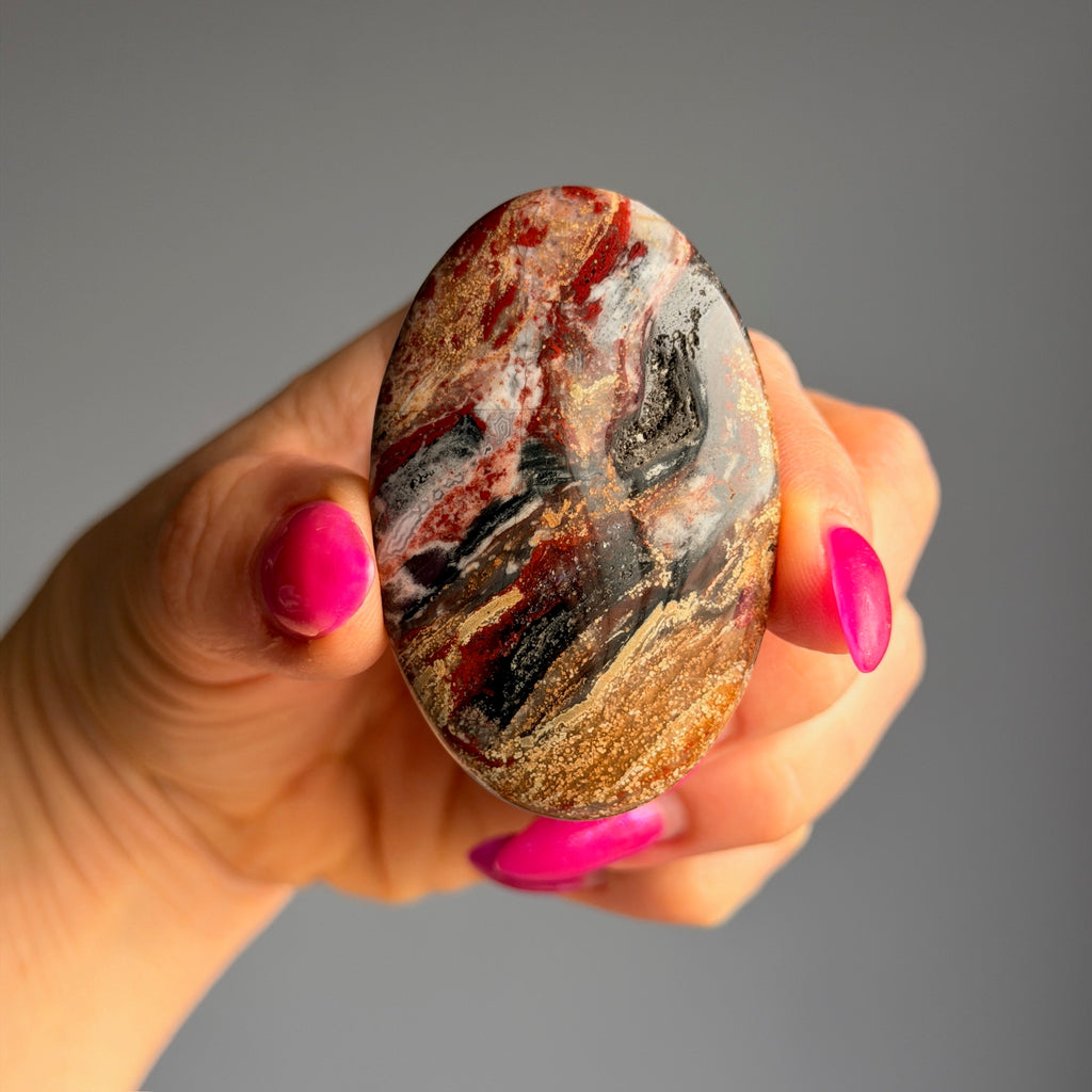 A-Z Choose Your Own Palm Stone Crystal Specimen
