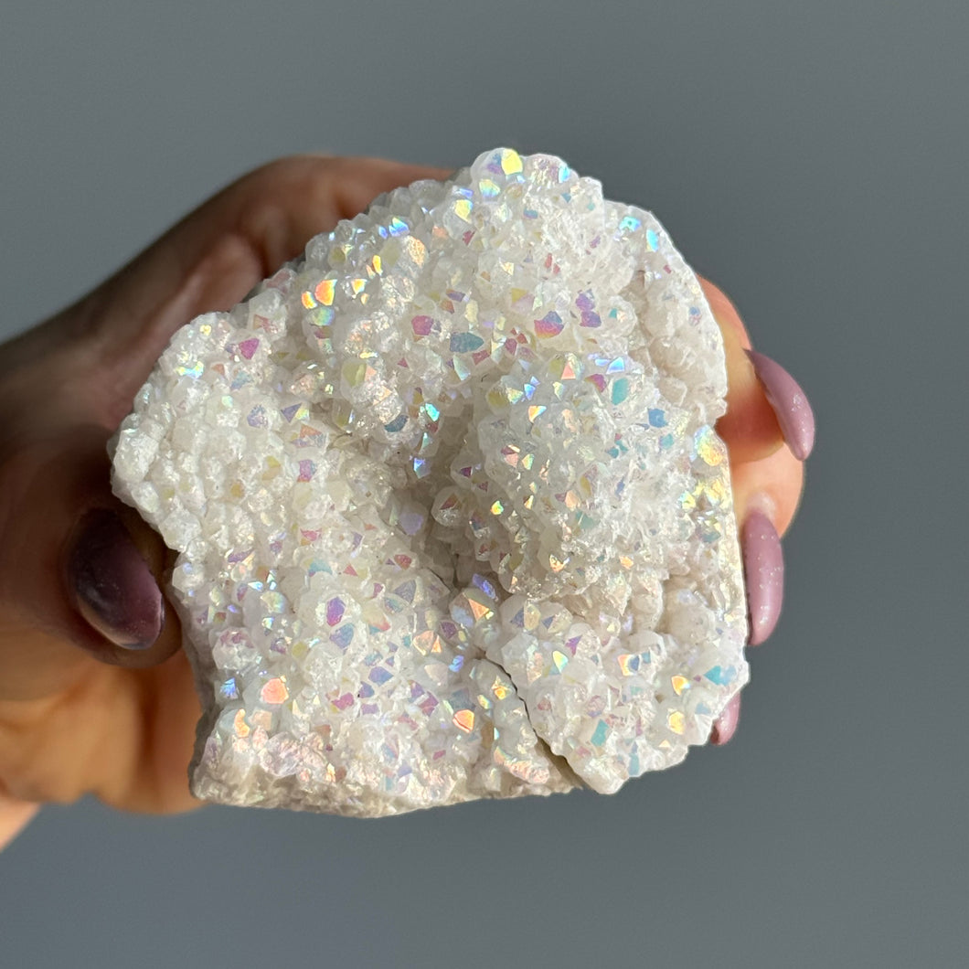 Angel Aura Quartz Cluster Specimen