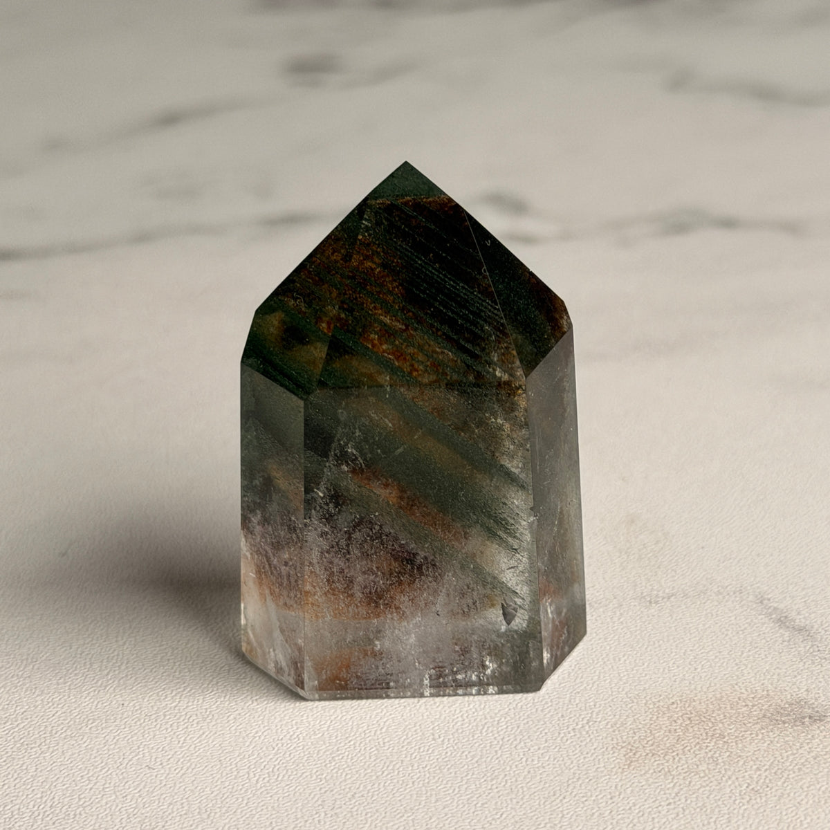 Garden Quartz Tower Crystal Specimen GQT#30 – view 2 – Wholehearted Crystal Creations