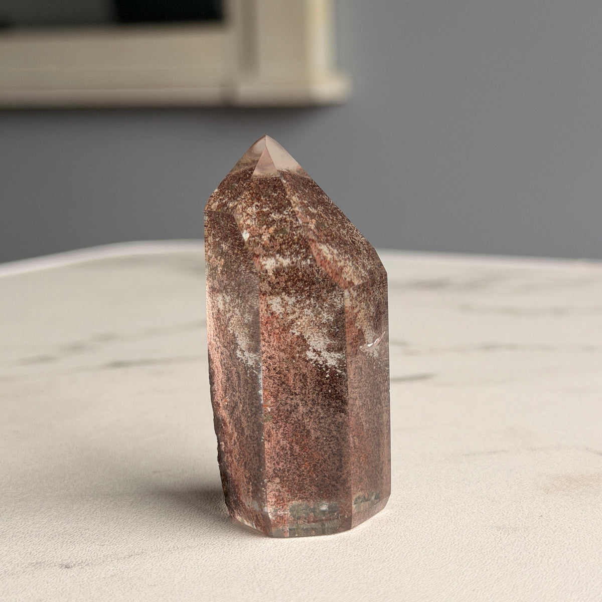 Garden Quartz Tower Crystal Specimen GQT#21 – view 2 – Wholehearted Crystal Creations