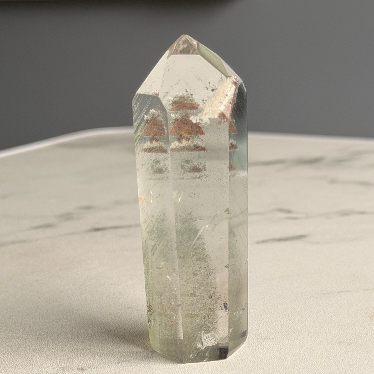 Garden Quartz Tower Crystal Specimen GQT#38 – view 2 – Wholehearted Crystal Creations