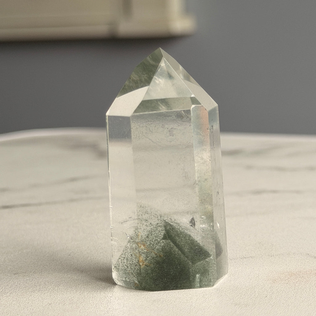 Garden Quartz Tower Crystal Specimen GQT#15 – view 2 – Wholehearted Crystal Creations