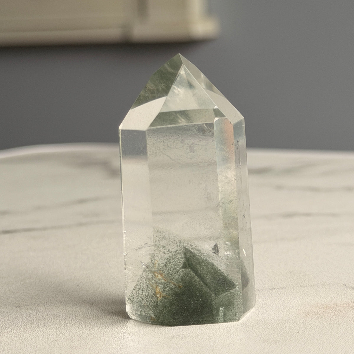 Garden Quartz Tower Crystal Specimen GQT#15 – view 2 – Wholehearted Crystal Creations