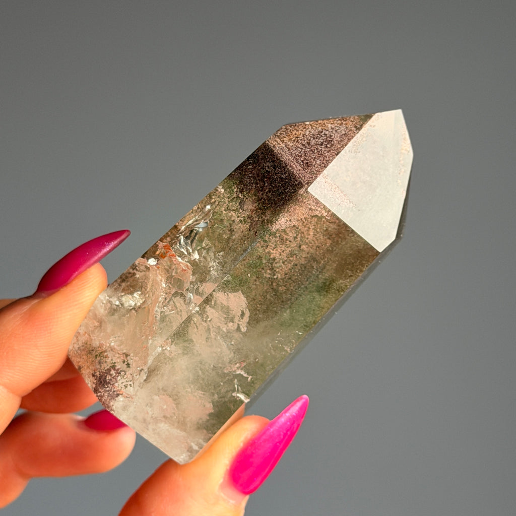 Garden Quartz Tower Crystal Specimen GQT#36 – view 4 – Wholehearted Crystal Creations