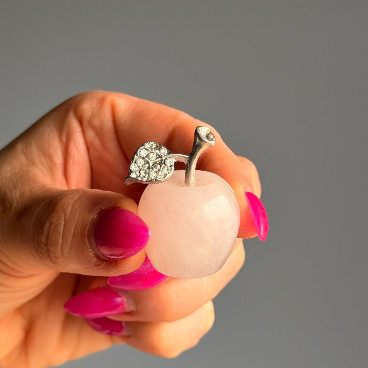 Apple with Cubic Zirconia Crystal Carving Specimens – Wholehearted Crystal Creations