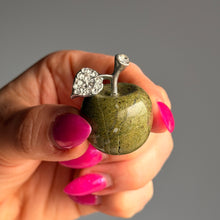 Apple with Cubic Zirconia Crystal Carving Specimens – Wholehearted Crystal Creations