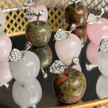 Apple with Cubic Zirconia Crystal Carving Specimens – Wholehearted Crystal Creations