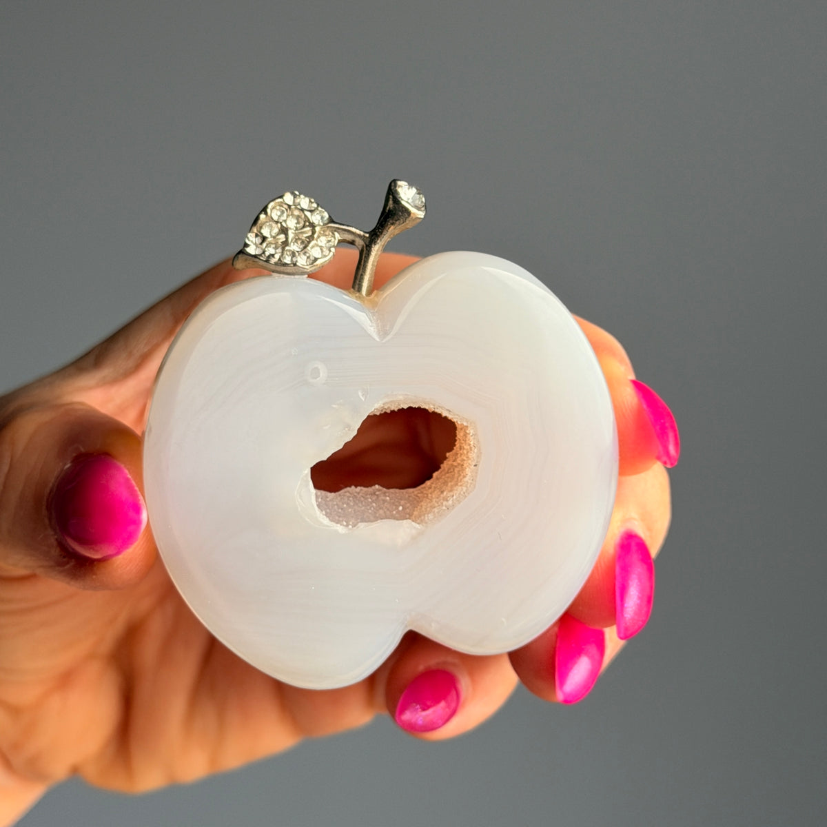 Apple with Cubic Zirconia Crystal Carving Specimens – Wholehearted Crystal Creations