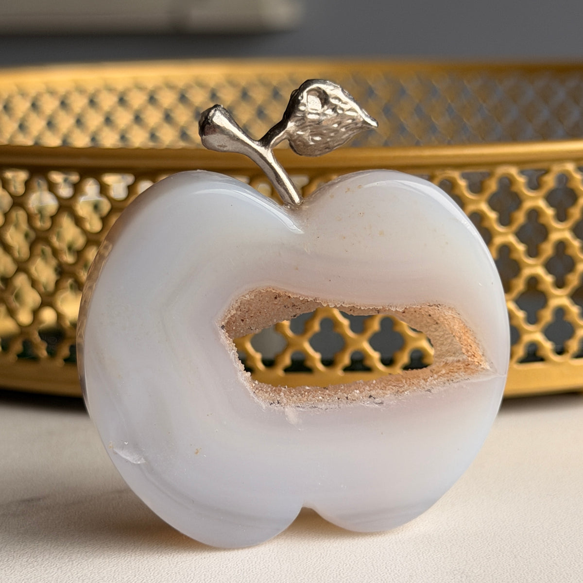 Apple with Cubic Zirconia Crystal Carving Specimens – Wholehearted Crystal Creations