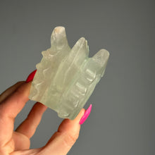 Fluorite Dragon Head Carving Specimen