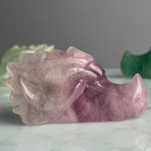 Fluorite Dragon Head Carving Specimen