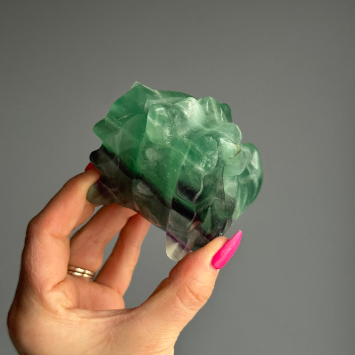 Fluorite Dragon Head Carving Crystal Specimen – Wholehearted Crystal Creations