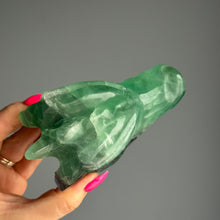 Fluorite Dragon Head Carving Specimen