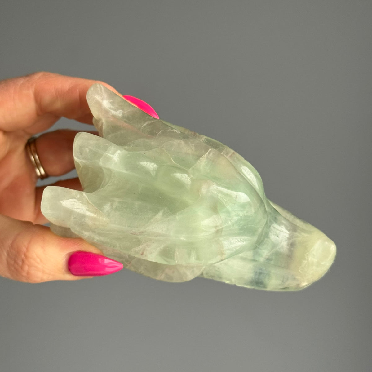 Fluorite Dragon Head Carving Specimen – Wholehearted Crystal Creations