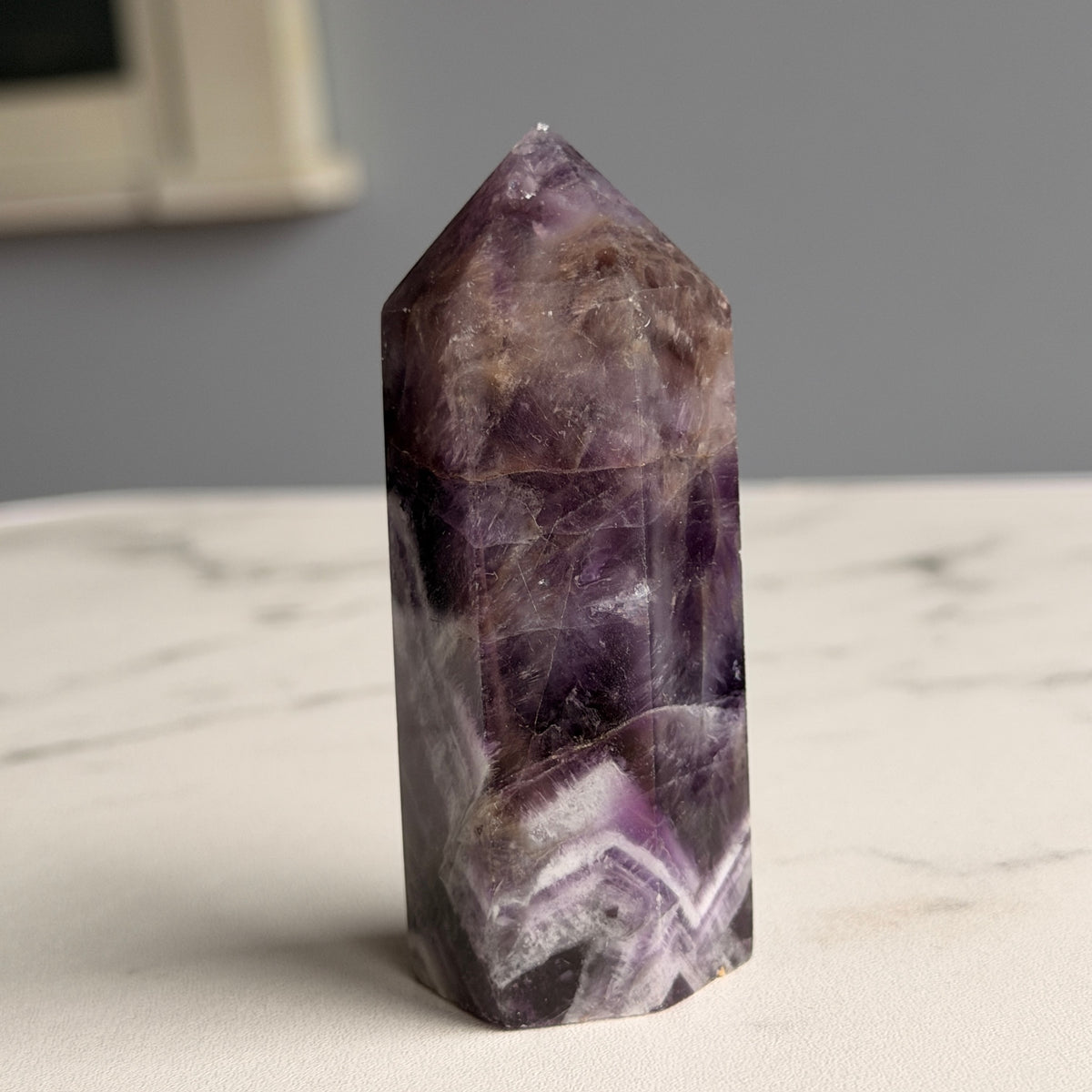 Amethyst Tower Specimen #AMY2 (IMPERFECT) – Wholehearted Crystal Creations