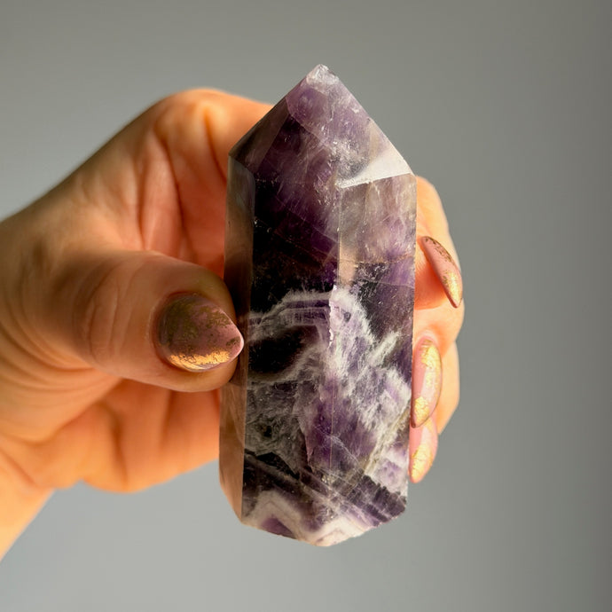 Amethyst Tower Specimen #AMY2 (IMPERFECT) – Wholehearted Crystal Creations