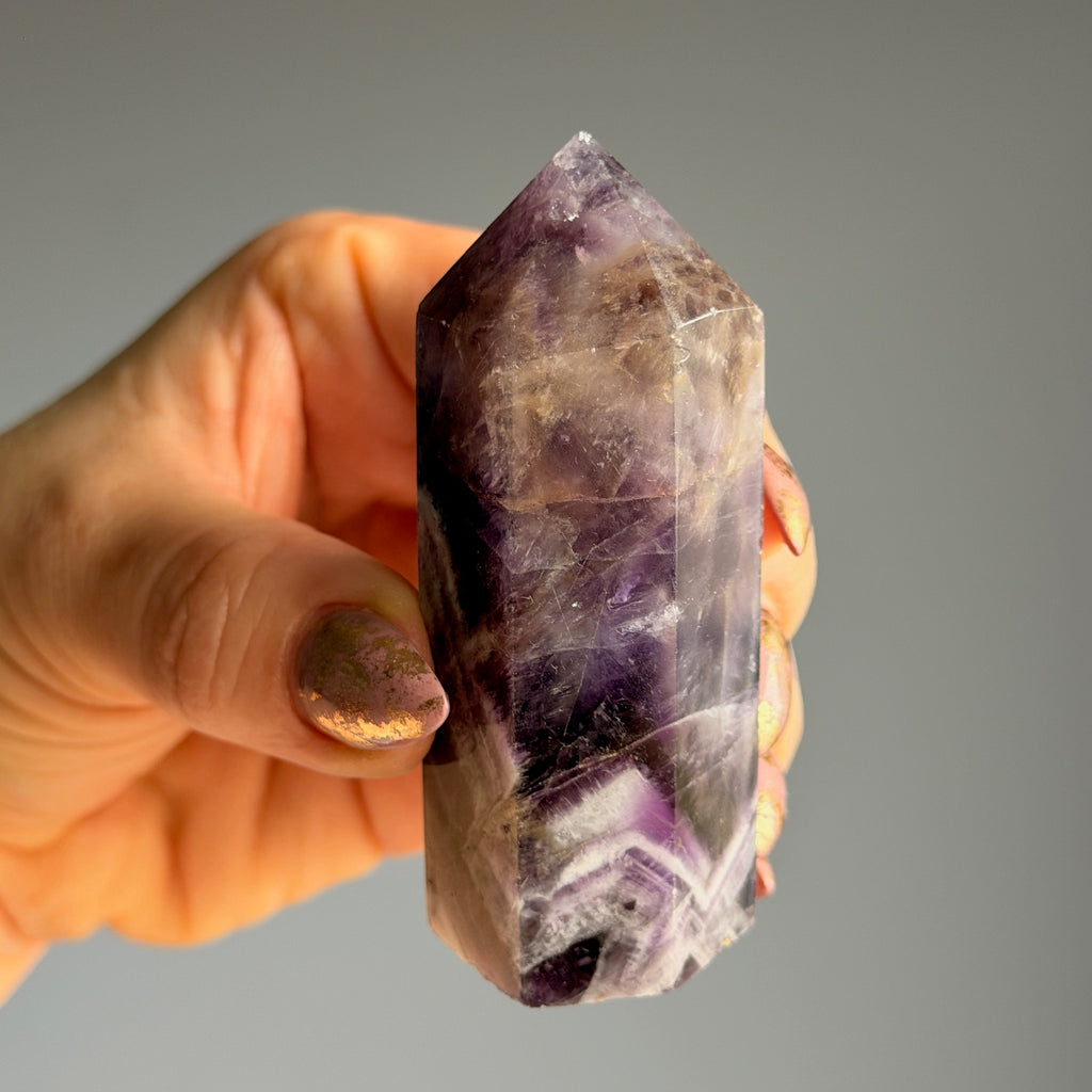 Amethyst Tower Specimen #AMY2 (IMPERFECT) – Wholehearted Crystal Creations