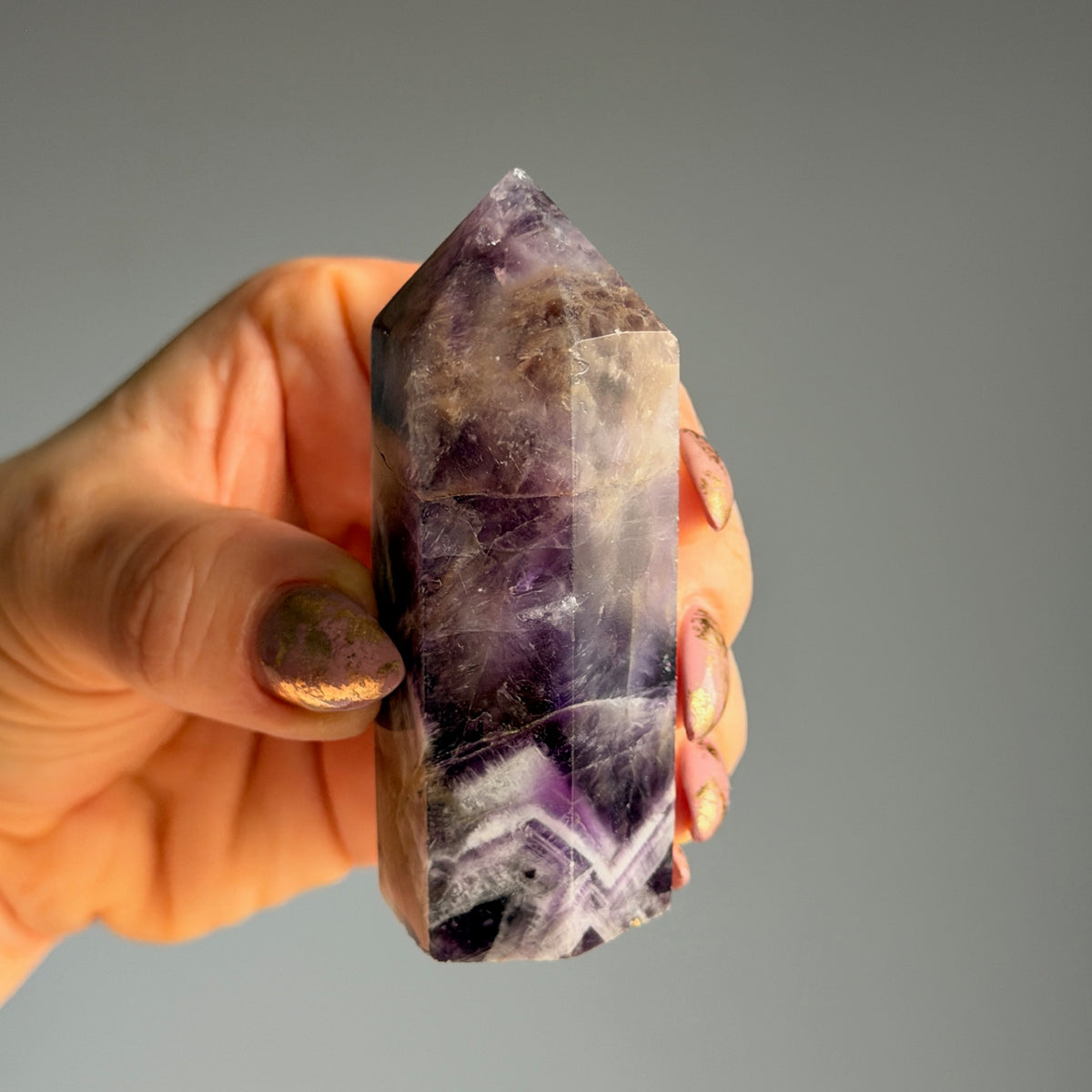 Amethyst Tower Specimen #AMY2 (IMPERFECT) – Wholehearted Crystal Creations