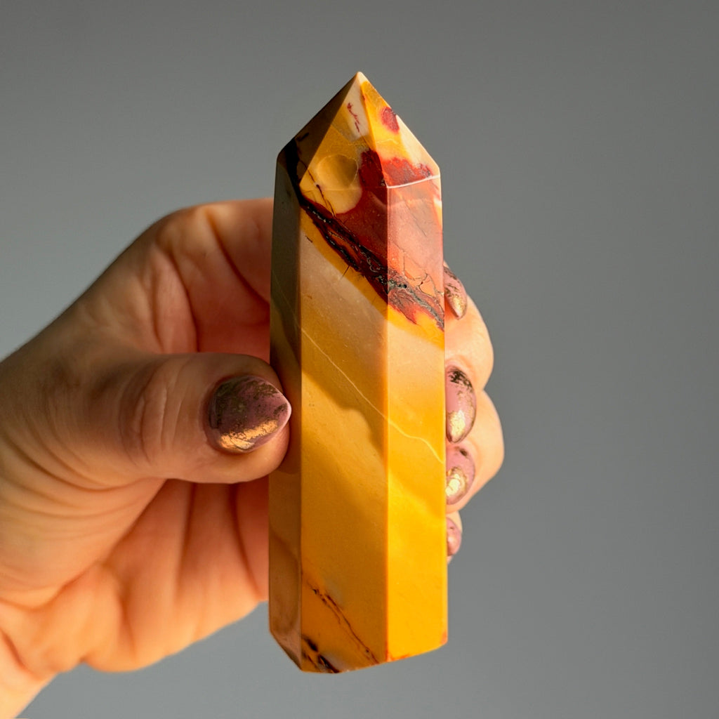 Mookaite Jasper Tower Specimen – Wholehearted Crystal Creations