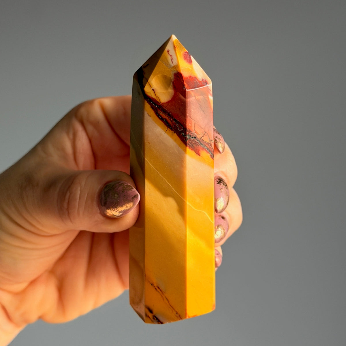 Mookaite Jasper Tower Specimen – Wholehearted Crystal Creations