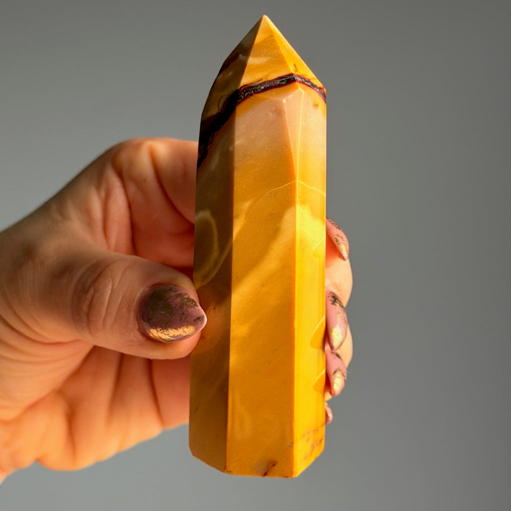 Mookaite Jasper Tower Specimen – Wholehearted Crystal Creations