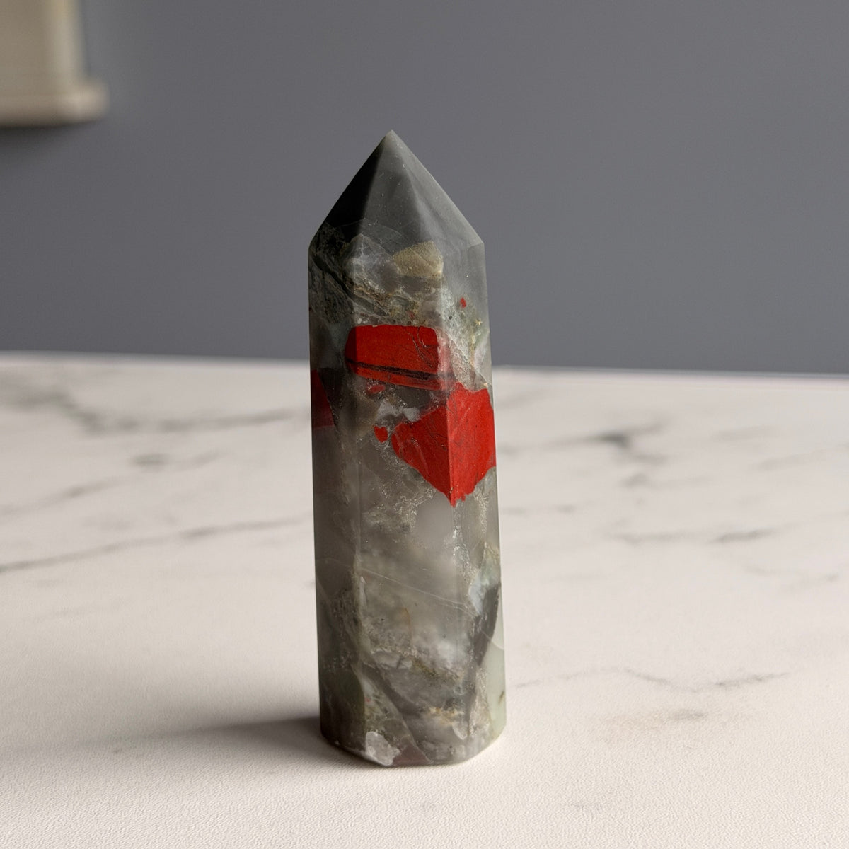 Bloodstone Jasper Tower Specimen #BS1 – Wholehearted Crystal Creations