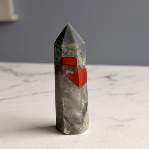 Bloodstone Jasper Tower Specimen #BS1 – Wholehearted Crystal Creations