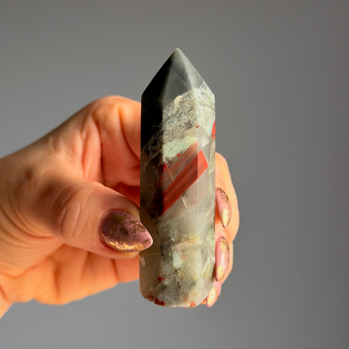 Bloodstone Jasper Tower Specimen #BS1 – Wholehearted Crystal Creations