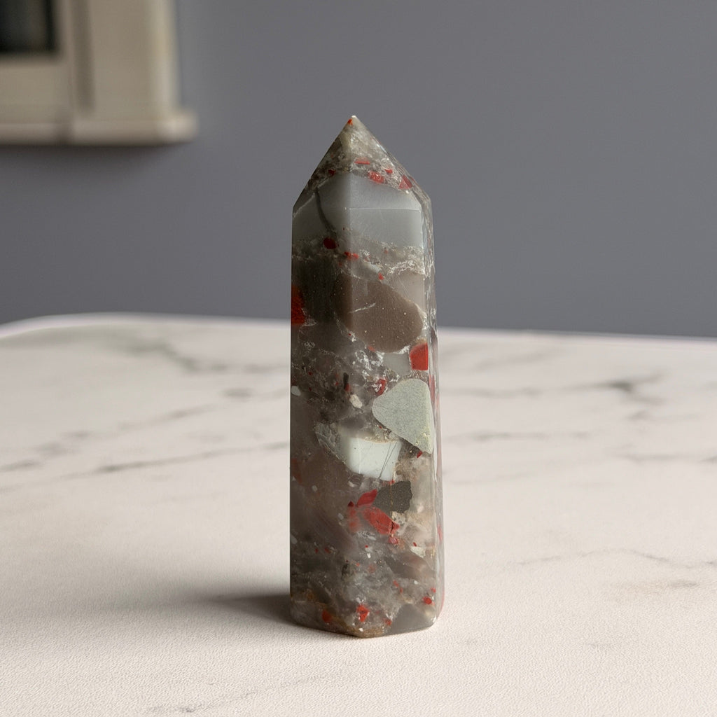 Bloodstone Jasper Tower Specimen #BS2 – Wholehearted Crystal Creations