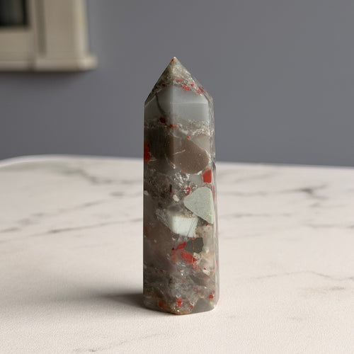 Bloodstone Jasper Tower Specimen #BS2 – Wholehearted Crystal Creations