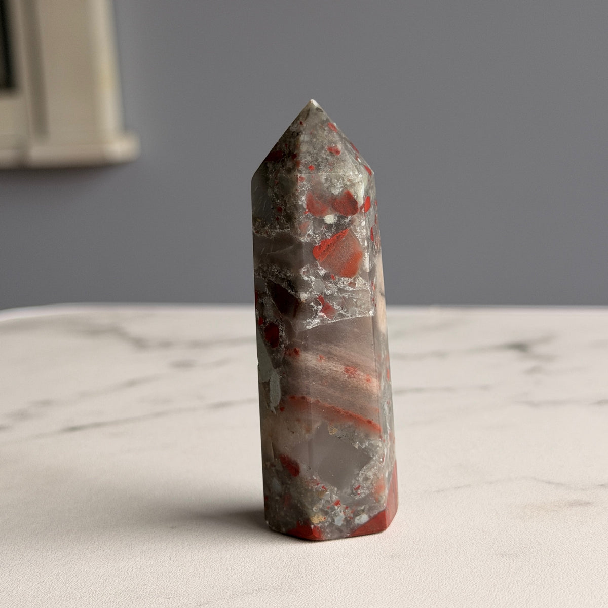 Bloodstone Jasper Tower Specimen #BS2 – Wholehearted Crystal Creations