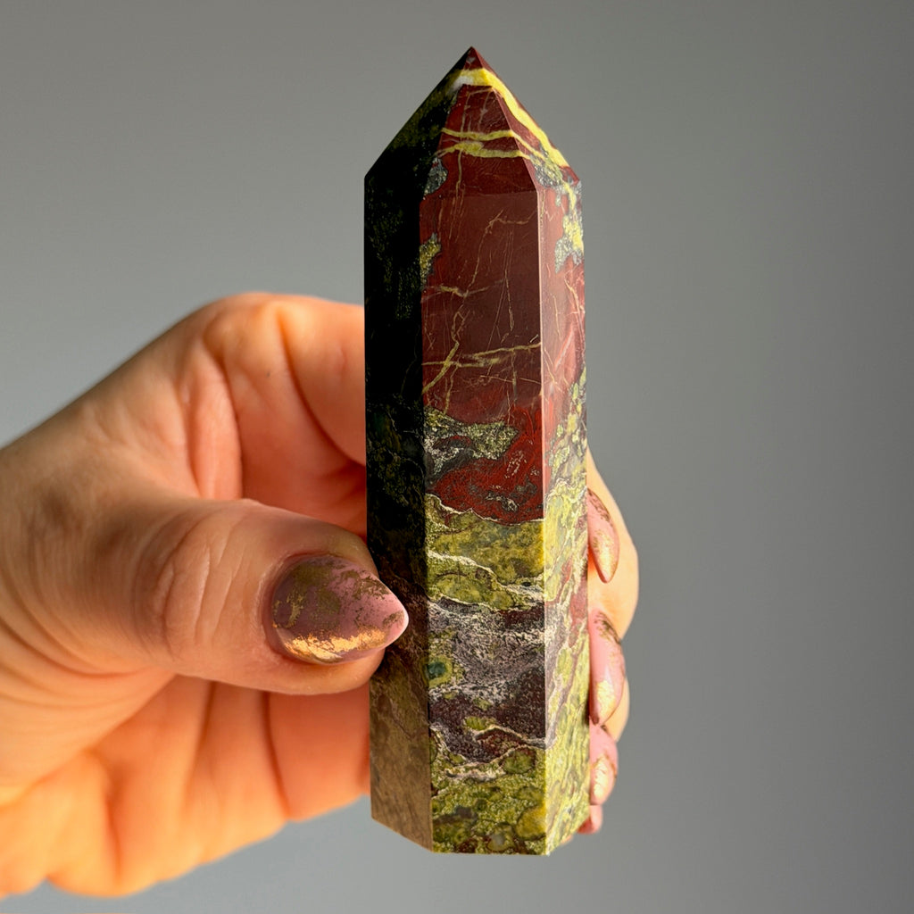 Dragons Blood Jasper Tower Specimen – Wholehearted Crystal Creations