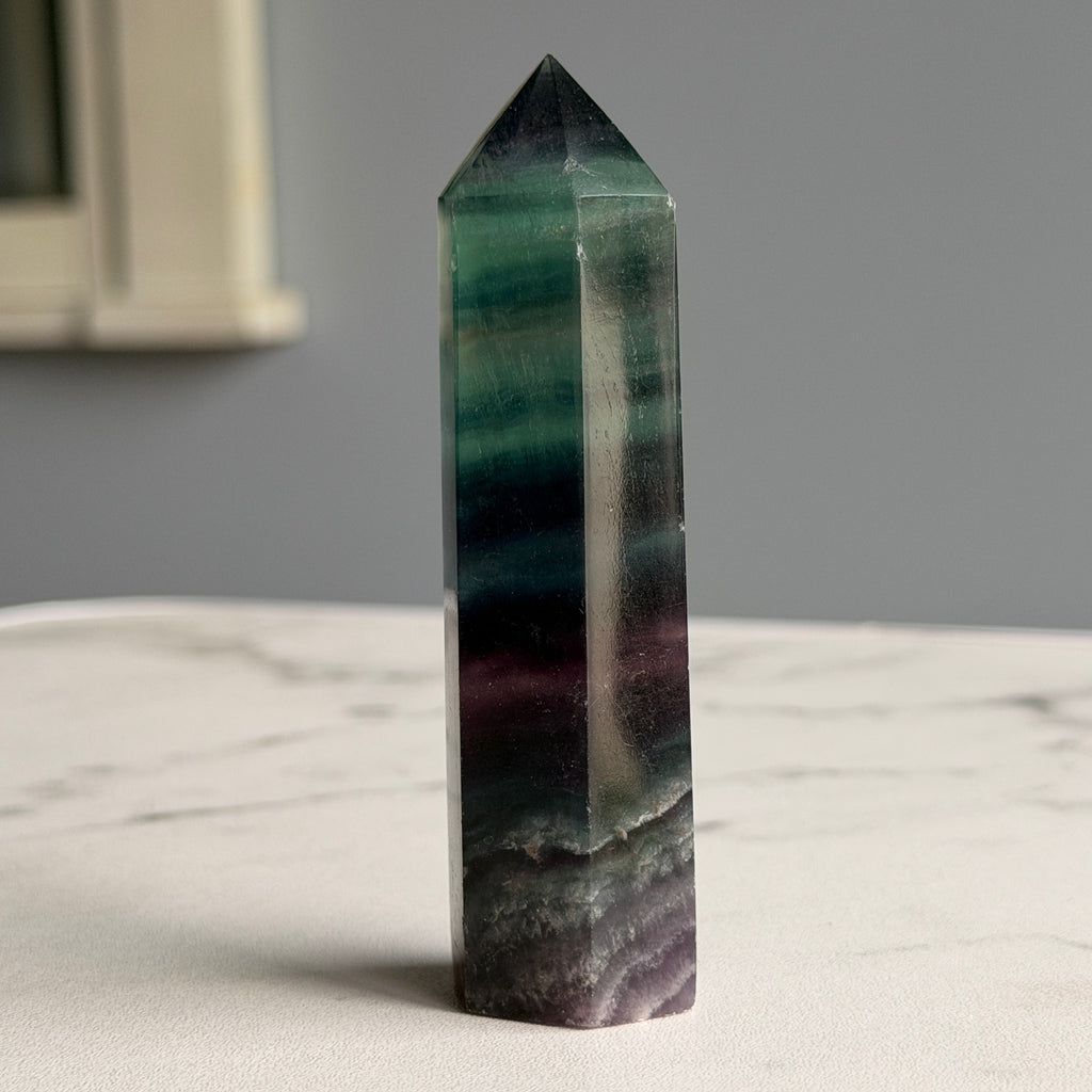 Rainbow Fluorite Tower Specimen #RFT1 – Wholehearted Crystal Creations