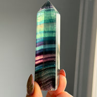 Rainbow Fluorite Tower Specimen #RFT1
