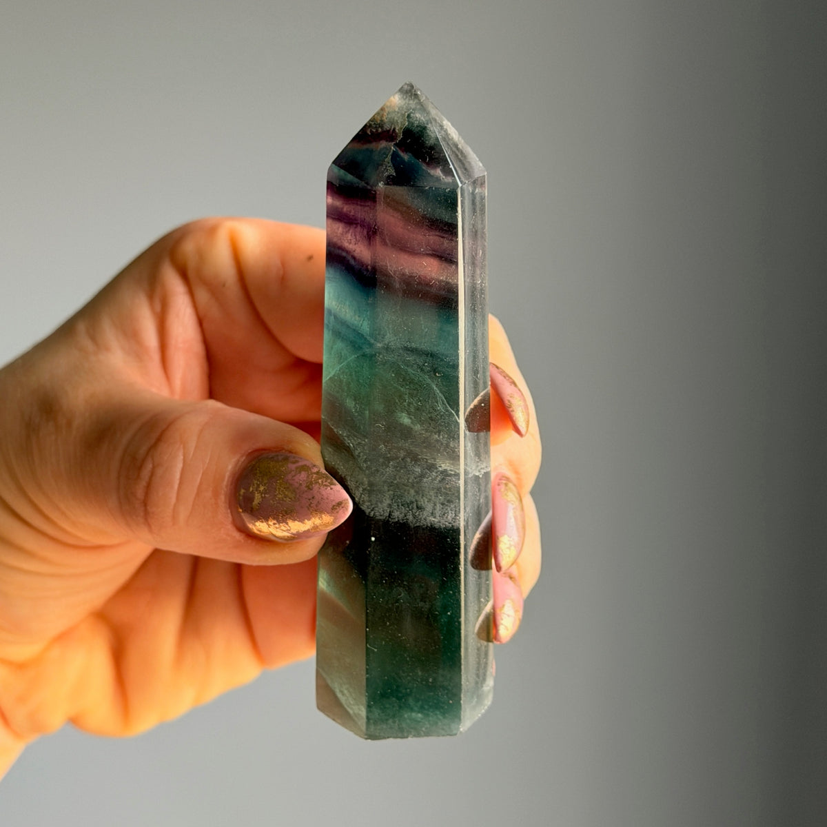 Rainbow Fluorite Tower Specimen #RFT2 – Wholehearted Crystal Creations
