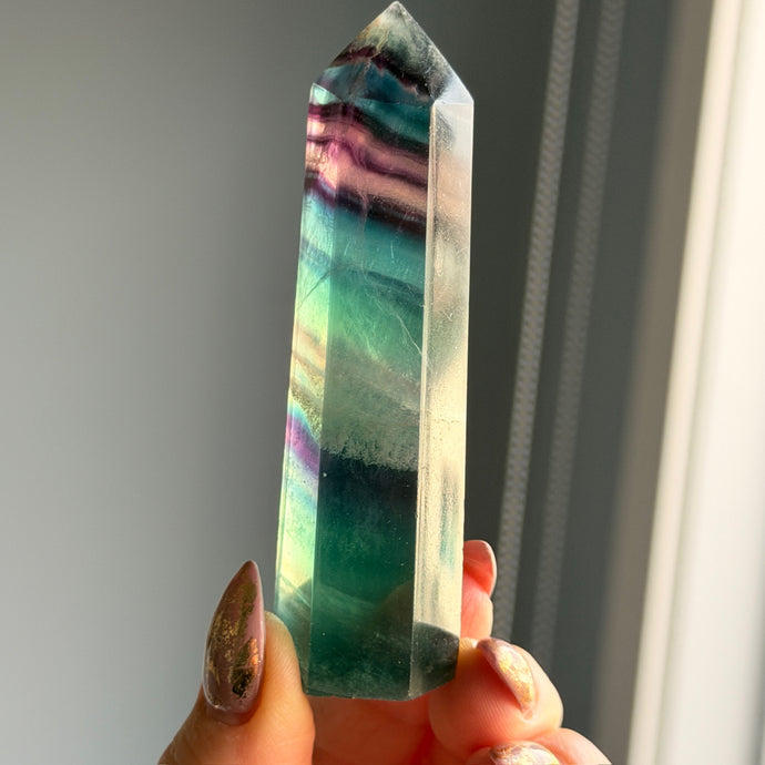 Rainbow Fluorite Tower Specimen #RFT2 – Wholehearted Crystal Creations