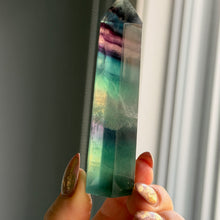 Rainbow Fluorite Tower Specimen #RFT2