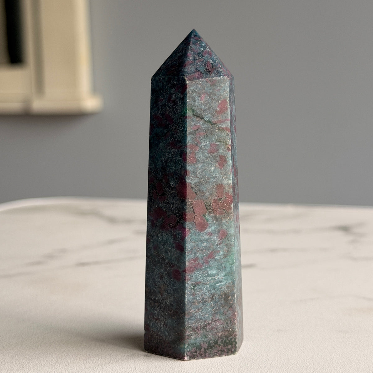 Ruby in Kyanite Tower Specimen – Wholehearted Crystal Creations