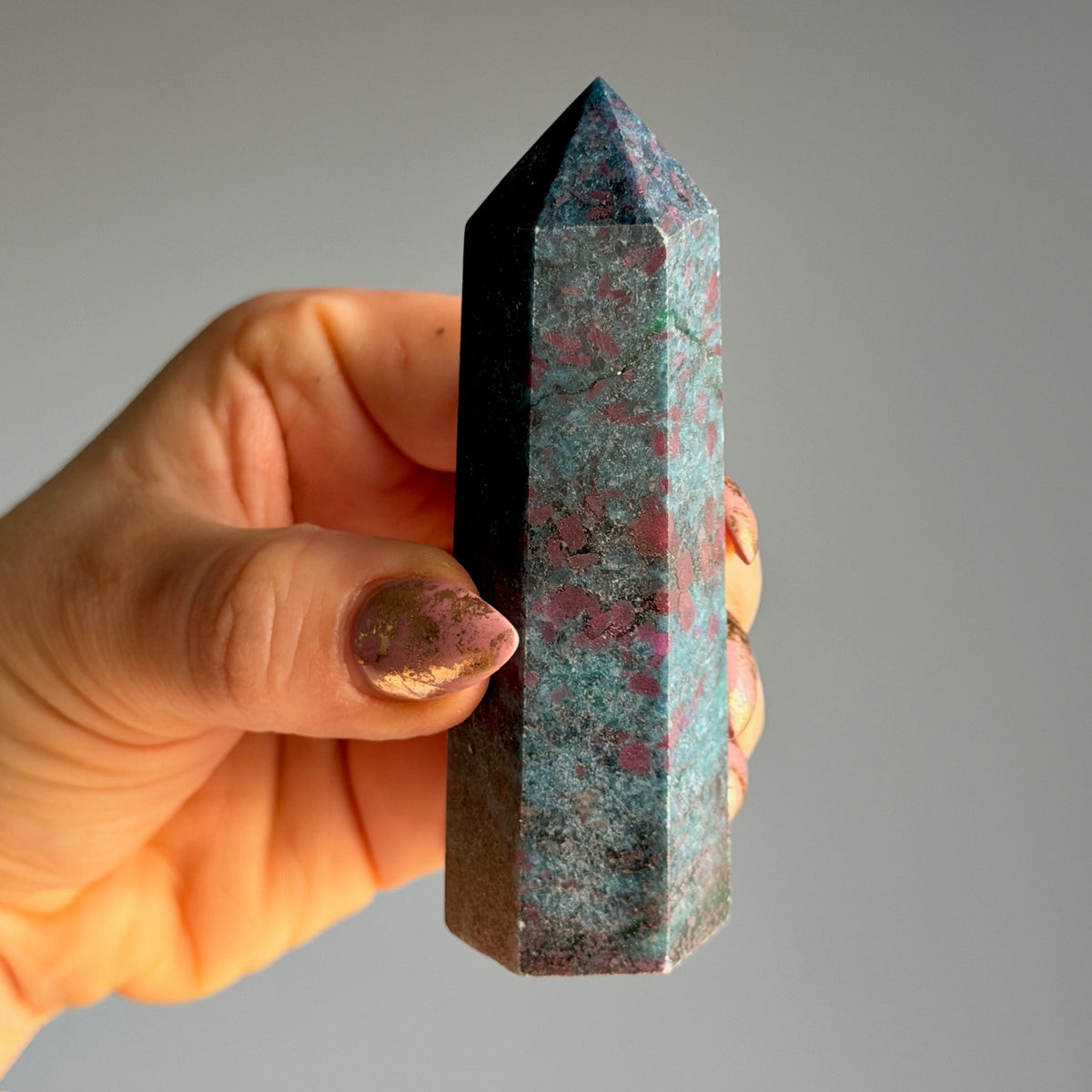 Ruby in Kyanite Tower Specimen – Wholehearted Crystal Creations