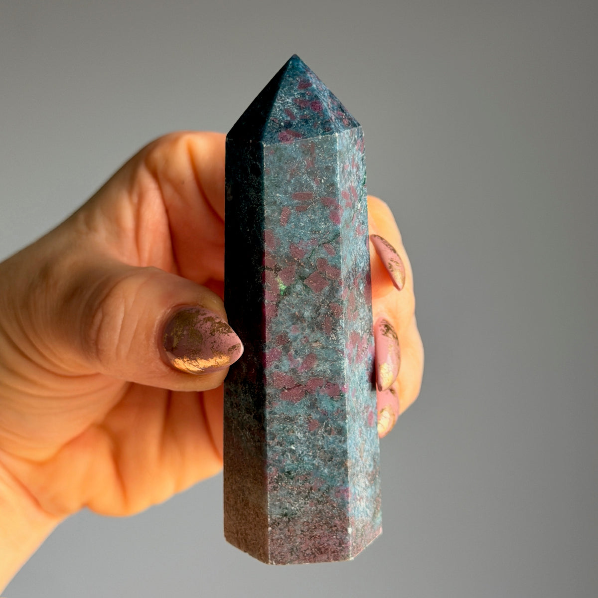 Ruby in Kyanite Tower Specimen – Wholehearted Crystal Creations