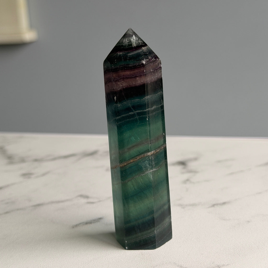 Rainbow Fluorite Tower Specimen #RFT3 – Wholehearted Crystal Creations