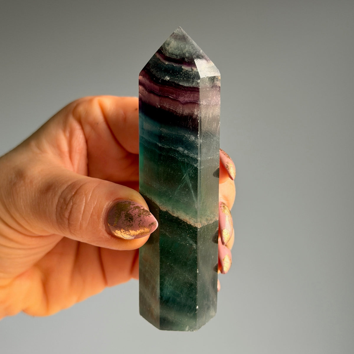 Rainbow Fluorite Tower Specimen #RFT3 – Wholehearted Crystal Creations