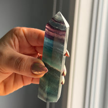 Rainbow Fluorite Tower Specimen #RFT3