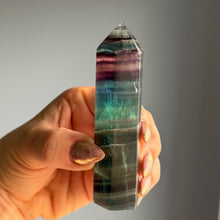 Rainbow Fluorite Tower Specimen #RFT3