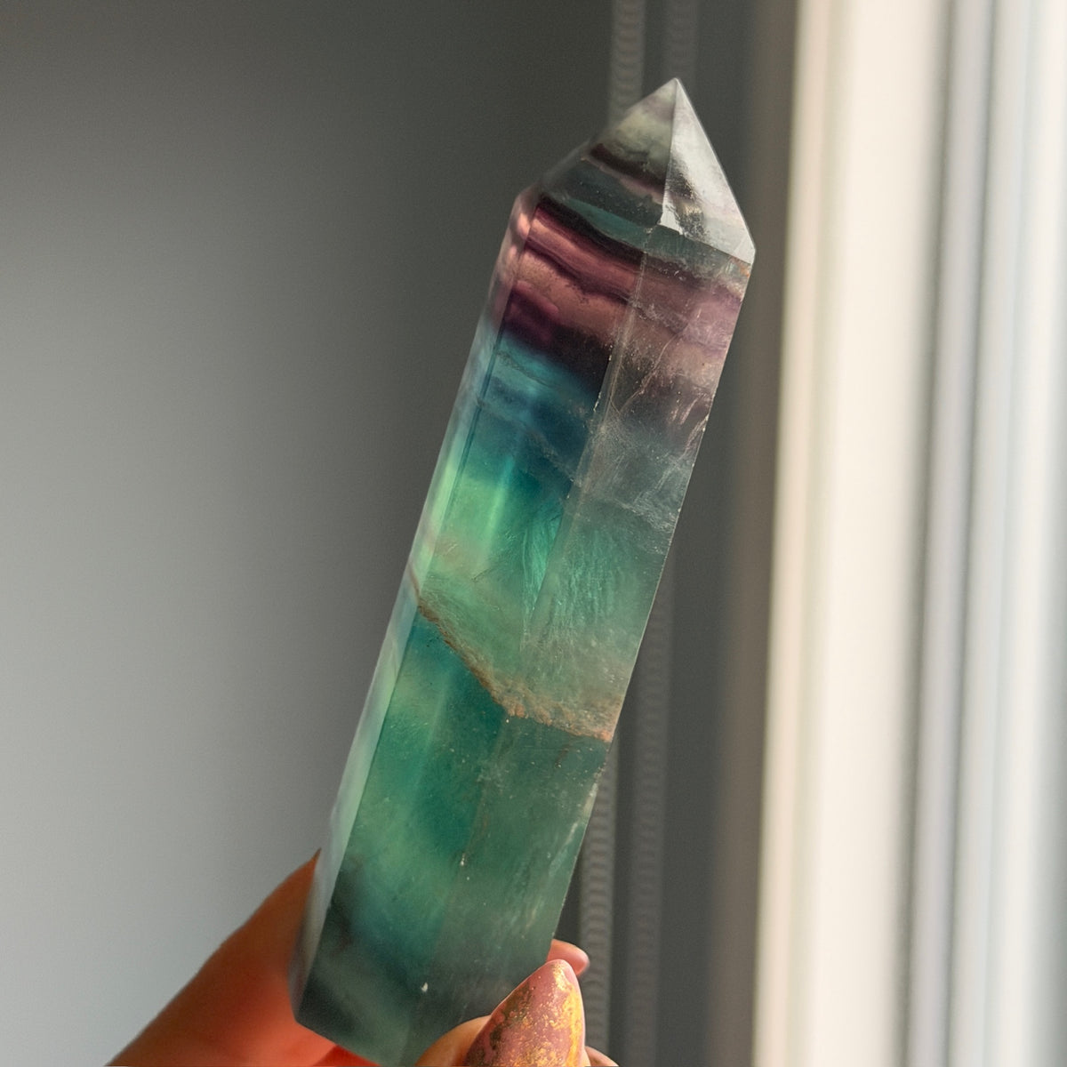 Rainbow Fluorite Tower Specimen #RFT3 – Wholehearted Crystal Creations