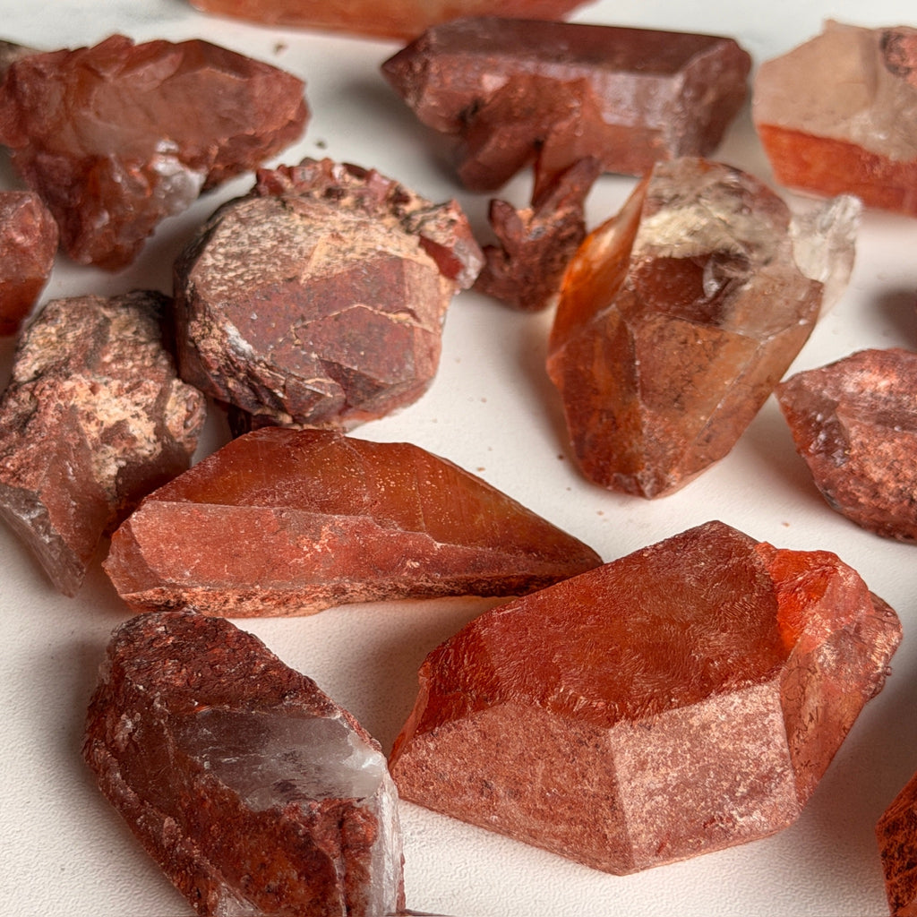 Tangerine Quartz Raw Specimen – Wholehearted Crystal Creations