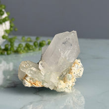 Epidote + Chlorite in Quartz Specimen