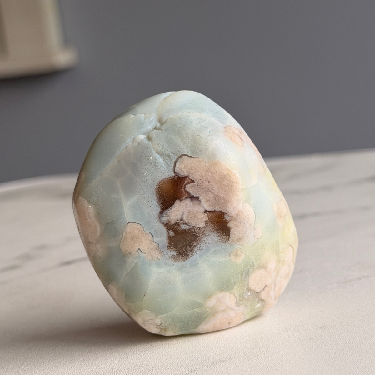 Green Flower Agate Polished Freeform Specimen – Wholehearted Crystal Creations