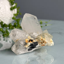 Epidote + Chlorite in Quartz Specimen