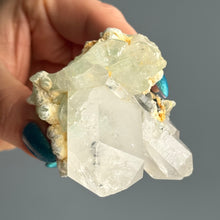 Epidote + Chlorite in Quartz Specimen